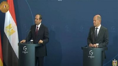 الرئيس السيسي: تنسيق مع ألمانيا إزاء قضايا المنطقة وفي مقدمتها القضية الفلسطينية
