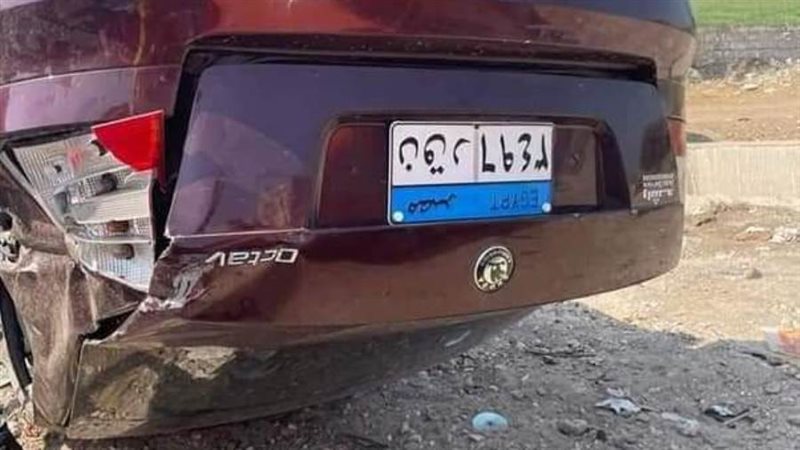 انقلاب سيارة بالمنيا