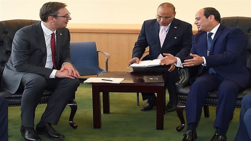 رئيس صربيا في لقائه