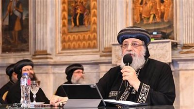 البابا تواضروس يلقى محاضرته الأسبوعية من فيينا