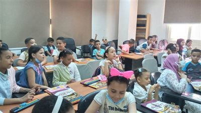 حفلات ترفيهية وورش أشغال يدوية بمكتبة مصر العامة بدمنهور