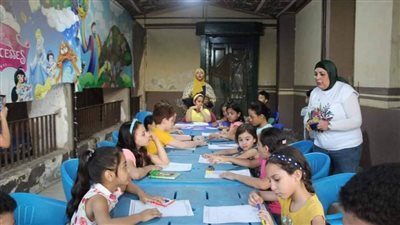 نادي المنيا وهيئة تنشيط السياحة ينظمان ورشة تلوين للأطفال لرفع الوعي الأثري.. صور