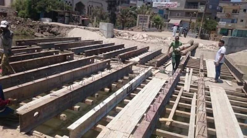 أعمال إنشاء كوبري