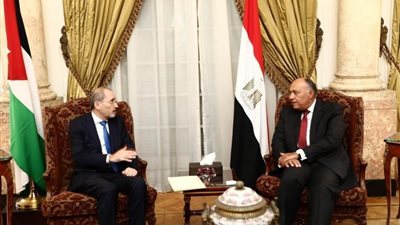 شكري يستقبل وزير خارجية الأردن