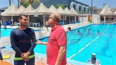 تكثيف المتابعة على حمامات السباحة بالهيئات الرياضية بكفر الشيخ