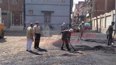 رصف وتطوير 13 شارعًا في بيلا بمحافظة كفر الشيخ