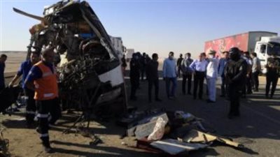 إصابة 10 أشخاص في حادث انقلاب أتوبيس جنوب شرق أسوان