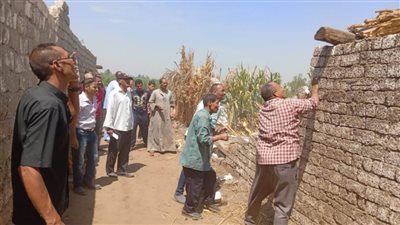 إزالة 37 حالة تعدٍ بالبناء المخالف خلال حملات مكثفة بـ3 مراكز بالمنيا