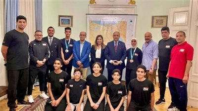 السفارة المصرية ببلغاريا تحتفى ببعثة التايكوندو قبل عودة الناشئين إلى مصر