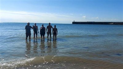 بعثة مصر تخوض تمرينها الأخير استعدادًا لعبور المانش بإنجلترا