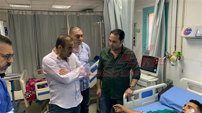 سكرتير عام كفر الشيخ يطمئن على مصابي رافد الطريق الدولي