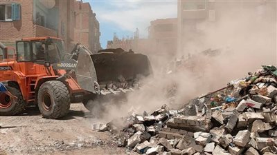 إزالة التعديات بالبناء المخالف على الأراضي الزراعية وأملاك الدولة بـ5 مراكز بالمنيا