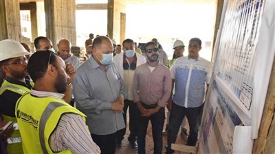 محافظ أسيوط يتفقد أعمال تنفيذ مشروع إنشاء وتطوير مستشفى ساحل سليم النموذجي الجديد بطاقة 105 أسِرَّة