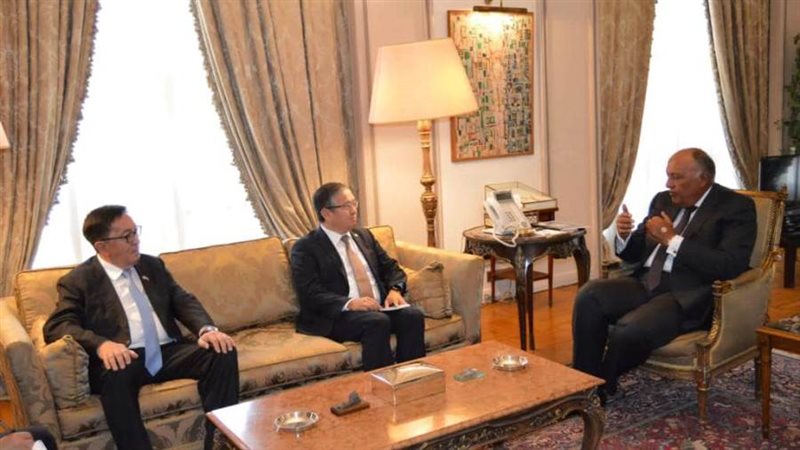 شكري ونظيره الكازاخستاني