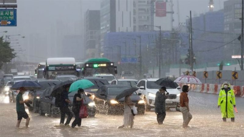 الفيضانات في كوريا