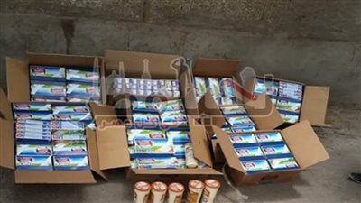 ضبط جبن وبسكويت منتهية الصلاحية بالاسماعيلية