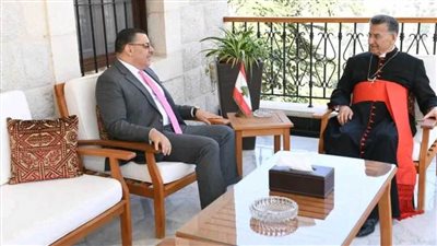 سفير مصر بلبنان يبحث مع البطريرك الماروني آخر التطورات السياسية والاستحقاقات الدستورية