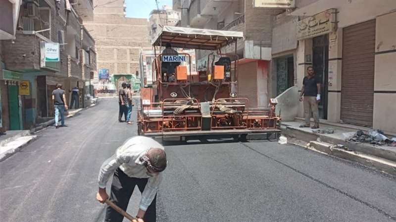 جانب من اعمال الرصف