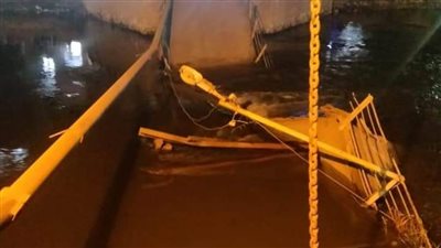 العثور على جثة الطفلة الرضيعة في انهيار كوبري العزيزية بالشرقية 