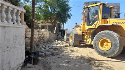 بدء الموجة 20 لإزالة التعديات على أملاك الدولة بالعريش