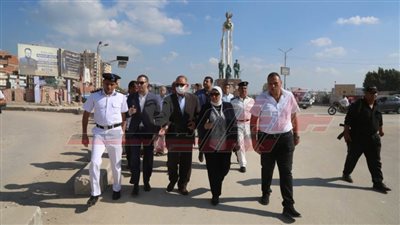 محافظ كفر الشيخ يتفقد موقع الكوبري العلوي وموقعي كوبري ترعة ميت يزيد