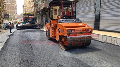 توسعة ورصف الطرق بعدد من مدن كفر الشيخ