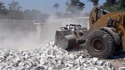 تنفيذ 47 قرار إزالة تعديات على أراضي أملاك الدولة بمنطقة البيت الريفي بالسويس
