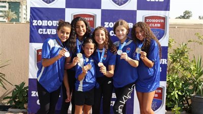 الزهور يحرز 6 ميداليات ببطولة القاهرة للتجديف للسباحة التوقيعية