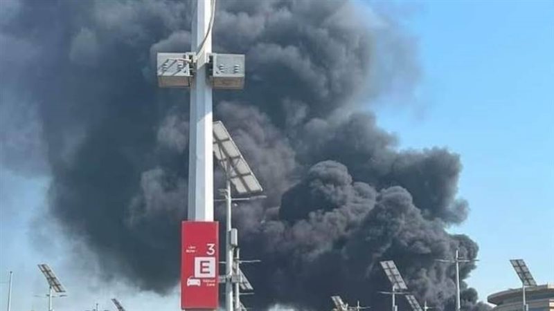 حريق كارفور الإسكندرية