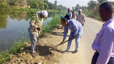 زراعة عدد من الأشجار المثمرة بطريق المحيط وسري باشا بأبوقرقاص 