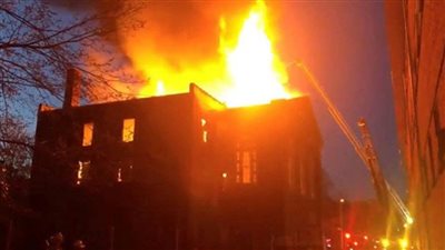 إصابة 5 أشخاص باختناق في حريق مروع بعقار في الخانكة