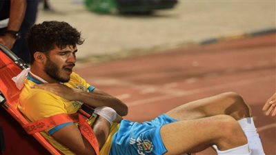 التشخيص المبدئي يكشف إصابة مدافع الإسماعيلي محمد نصر بكسر في الترقوة