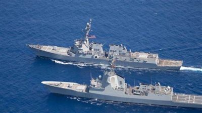 القوات البحرية المصرية تنفذ تدريباً بحريًا عابرًا مع نظيرتها الأمريكية والإسبانية