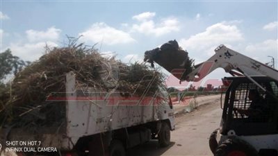 رفع 1920 طن مخلفات وتطهير الترع بكفر الشيخ