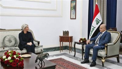 الرئيس العراقي يبحث مع ممثلة الأمم المتحدة سبل الخروج من الأزمة في البلاد