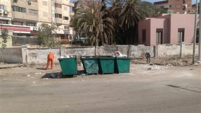 حي ثان يقوم بإلغاء نقطة تجميع القمامة بجوار مدرسة الشهداء الابتدائية ويرفع كفاءة المكان