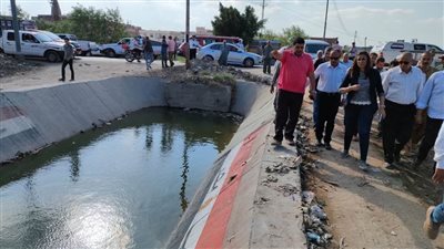 نائب محافظ البحيرة تتفقد مشروع تبطين ترعة أبيا بالدلنجات