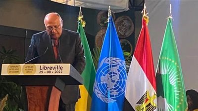 وزير الخارجية يتحدث عن الظلم المناخي أمام مؤتمر 