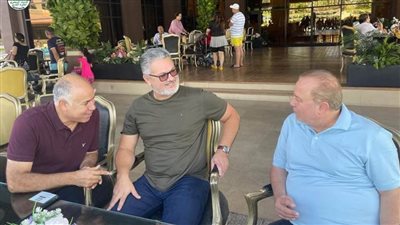 ميكالي مدرب المنتخب الأولمبي يزور المقاولون العرب