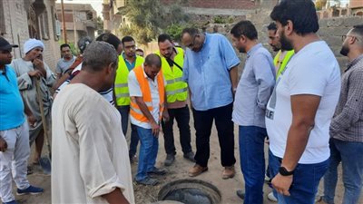 رئيس مياه سوهاج يتفقد مشروع الوصلات المنزلية بقرى طما