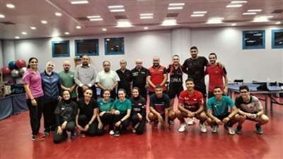 فراعنة تنس الطاولة يختتم تدريباته قبل المشاركة ببطولة إفريقيا