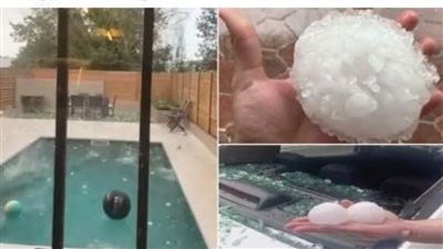 بالفيديو.. كرات الثلج تقتل طفلة وتصيب العشرات في إسبانيا 