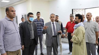 نائب محافظ المنيا يتفقد مستشفى مغاغة ويتابع الأعمال الإنشائية بالمستشفى المركزي