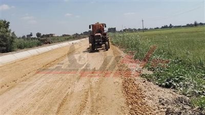 رصف الطرق واستكمال البنية التحتية وزراعة الأشجار بكفر الشيخ