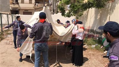 عشائر جوالة البرلس تدخل المعسكر التدريبي لتنمية المهارات الكشفية