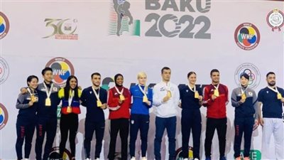 5 ميداليات متنوعة للكاراتيه المصري في الدوري العالمي