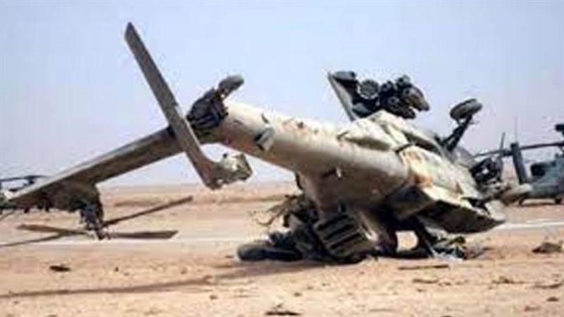 سقوط مروحية عسكرية