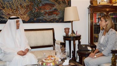 وزيرة الثقافة تلتقي وفد الهيئة العربية للمسرح