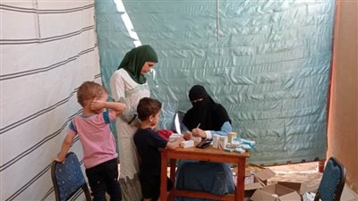 الكشف على٦٥٠ مواطنًا في قافلة سكانية شاملة بقرية محلة فرنوى بالبحيرة