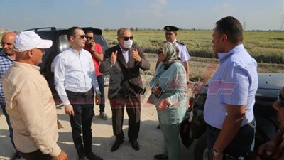 نورالدين: يتفقد مواقع المحاور الجديدة بغرب وشرق عاصمة كفرالشيخ